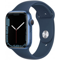 Apple Watch Series 7, 45mm Blue Aluminium Case Abyss Blue Sport Band